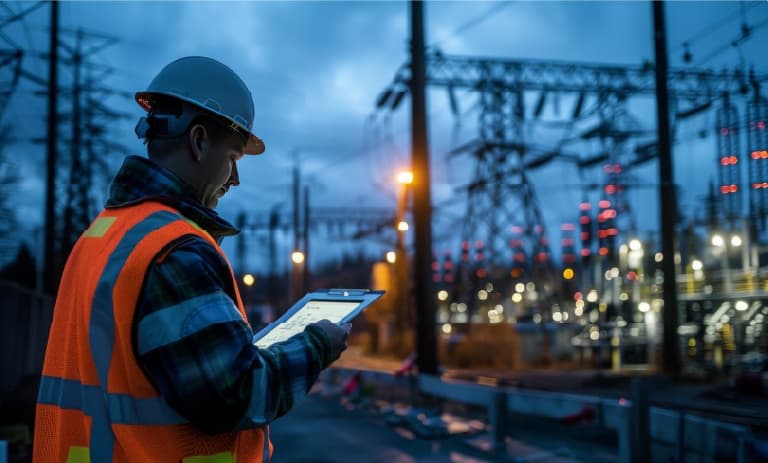 Service worker assesing health of utility