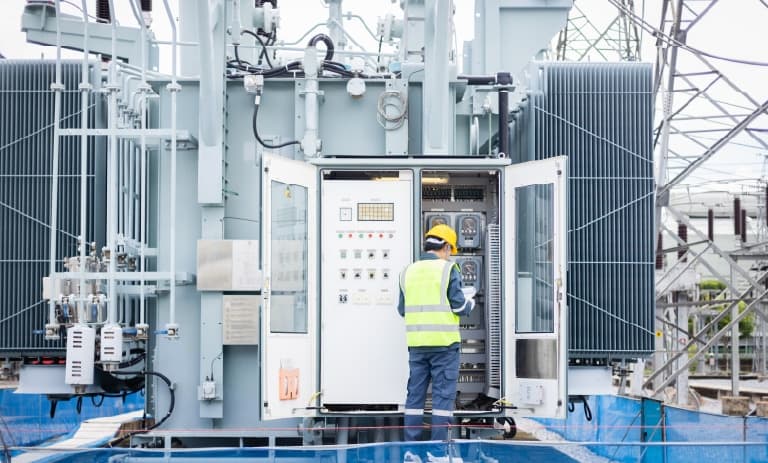 Field Worker monitoring Transformer