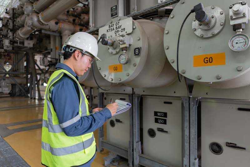 engineer analyzing GIS