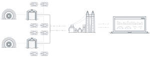 power grid icon drawing